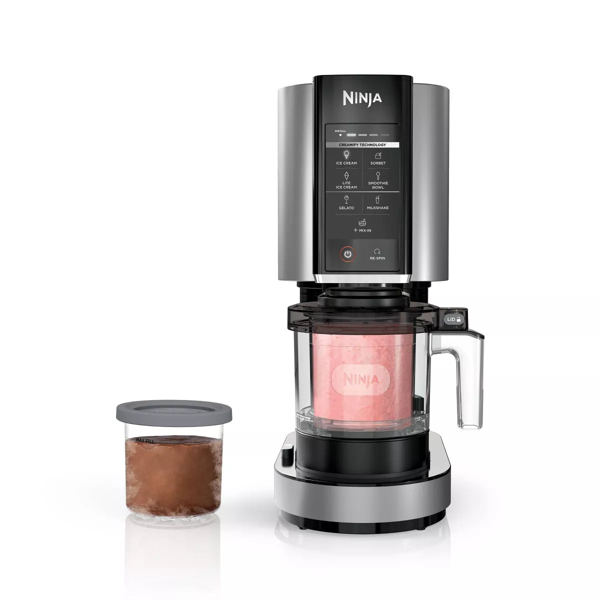 Ninja 0.5qt CREAMi Stainless Steel Ice Cream, Gelato and Sorbet Maker, 7 One-Touch Programs - Bellso